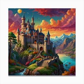 Castle In The Sky 27 Canvas Print