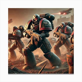 Titan Vanguard Elite Mechanized Infantry Canvas Print