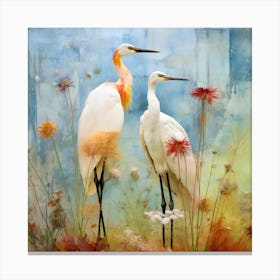 Two Egrets Canvas Print