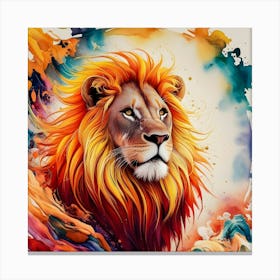 Lion Painting Canvas Print