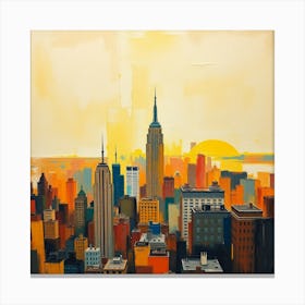 New York City Skyline 2 Canvas Print