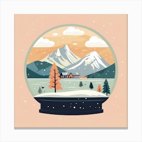 The Lake District United Kingdom Snowglobe Canvas Print