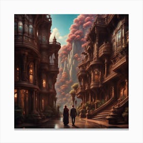 City In The Sky Canvas Print