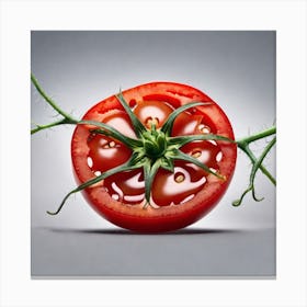 Tomato On A Vine 1 Canvas Print