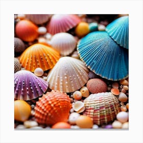 Colorful Sea Shells Canvas Print