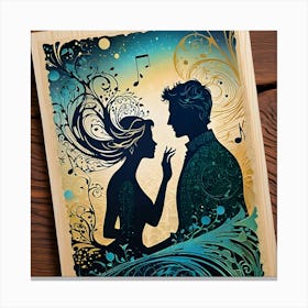 Couple In Love Canvas Print