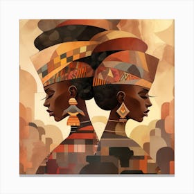 Two African Women 9 Canvas Print