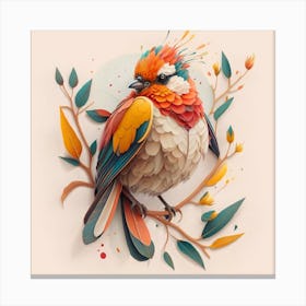 Paper Bird Canvas Print