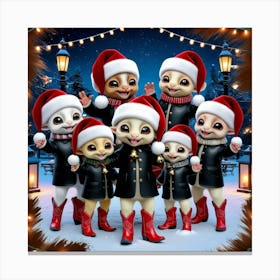 Santa'S Little Helpers 1 Canvas Print