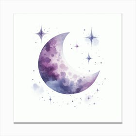 Purple moon 5 Canvas Print