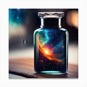 Galaxy Perfume Bottle 1 Canvas Print