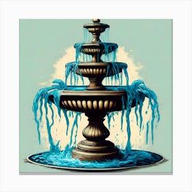 Fountain Of Water 5 Canvas Print