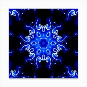 Abstract Blue Pattern Canvas Print