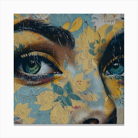 Woman'S Face 4 Canvas Print