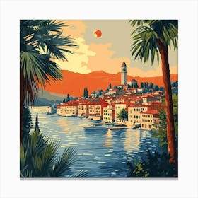 Venice By The Sea Art Canvas Print