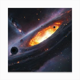 Black Hole In Space Canvas Print