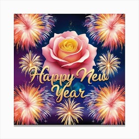 Happy New Year 7 Canvas Print