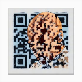 Qr Code 4 Canvas Print