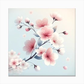 Sakura Blossom Background Canvas Print