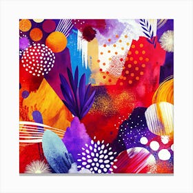 Abstract Watercolor Painting 4 Canvas Print