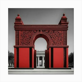 Portal Entrada A La Ciudad Canvas Print