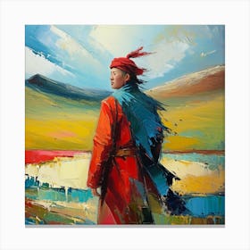 Tibetan man Canvas Print