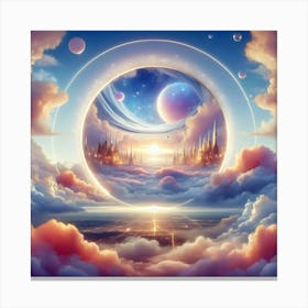 Circle In The Clouds Canvas Print