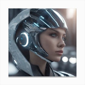 Futuristic Woman 148 Canvas Print