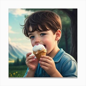 Ice Cream Cone 1 Canvas Print