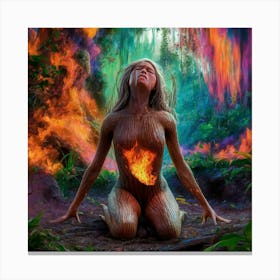 Burning Forest 1 Canvas Print