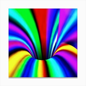 Abstract Rainbow Swirl Leinwandbild