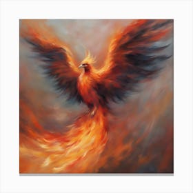 Fiery Phoenix 10 Canvas Print