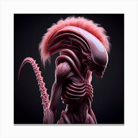 Alien Portrait Pink 3 1 Canvas Print