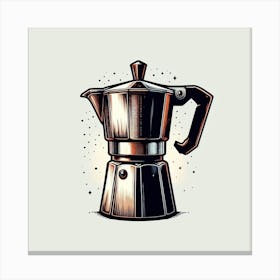 Coffee Maker Vector Illustration 1 Canvas Print