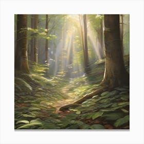 Path Through The Forest Canvas Print