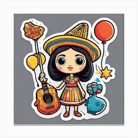 Mexican Girl 1 Canvas Print