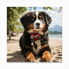 Bernese Mountain Dog 5 Canvas Print