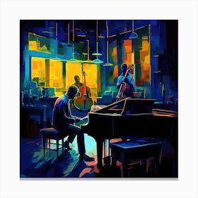 Jazz Music By Person Canvas Print