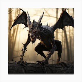 Demon In The Woods 13 Canvas Print