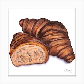 Croissants Canvas Print