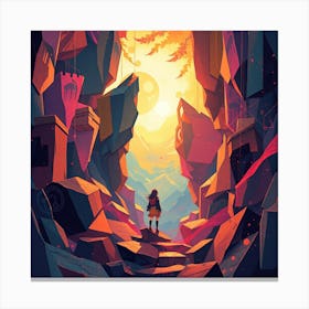 Manga canyon Canvas Print