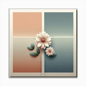 Abstract Flower Painting 9 Canvas Print