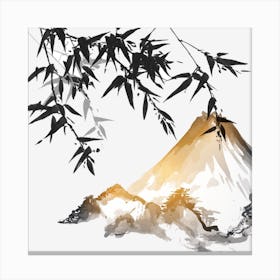 Bamboo Japanese Painting Japan Canvas Print