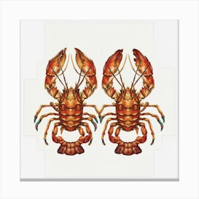 Lobsters 1 Canvas Print