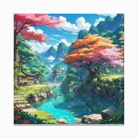 Asian Landscape 1 Canvas Print