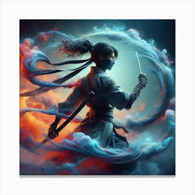 Ninja Warrior Canvas Print