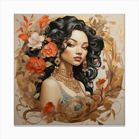 Asian Woman 2 Canvas Print
