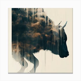 Bull In The Sky Canvas Print