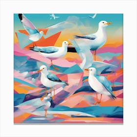 Seagulls 1 Canvas Print