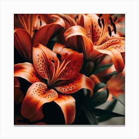 Tiger Lilies Canvas Print